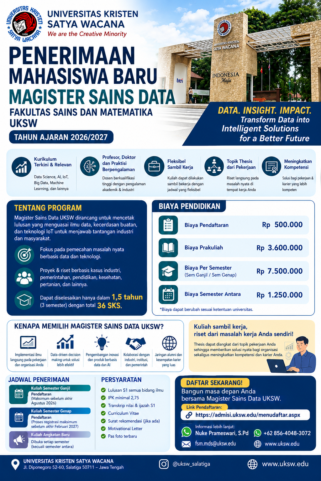 Flier Pendaftaran Magister Sains Data